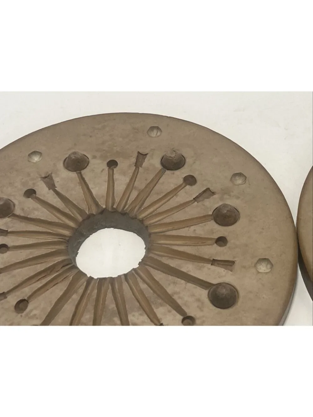 Vintage 9” Rubber Spin Casting Mold Mini Dollhouse Cups Glasses